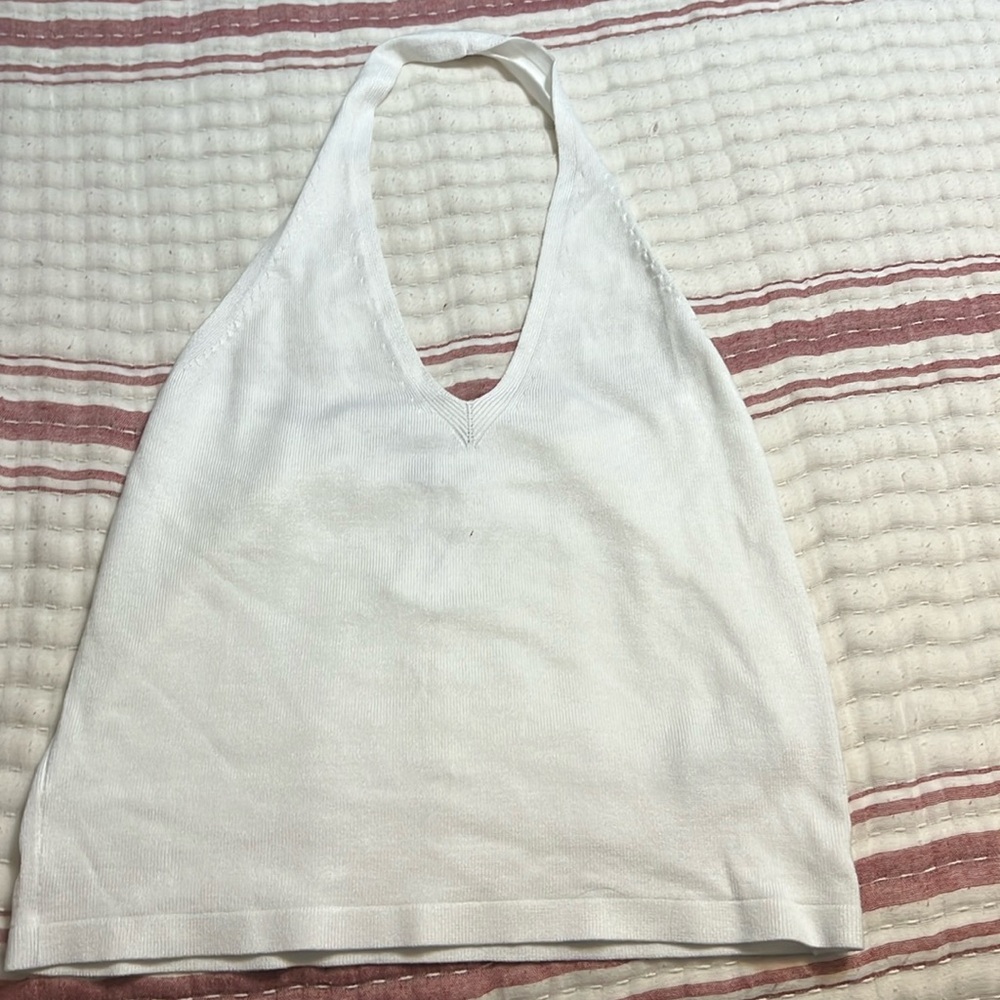 NWT Banana Republic halter tank white size Medium